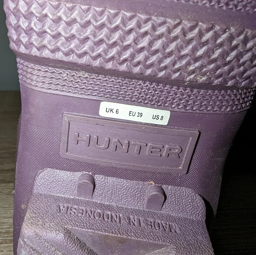 Tall Purple Hunter Boots - Picture 3 of 4